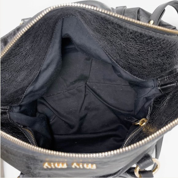 Miu Miu Black Vitello Bag - Picture 3 of 8